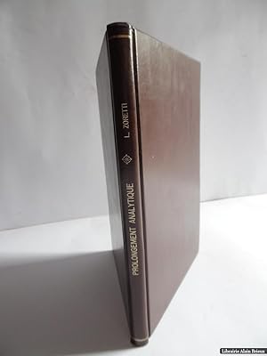 Seller image for Leons sur le prolongement analytique for sale by Librairie Alain Brieux