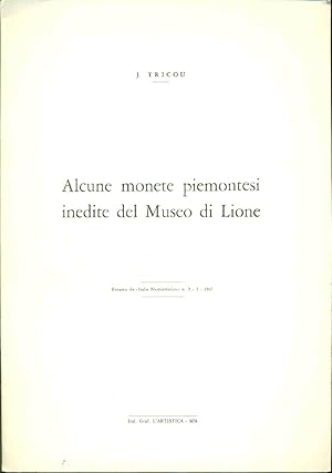 Seller image for Alcune monete piemontesi inedite del Museo di Lione for sale by dansmongarage