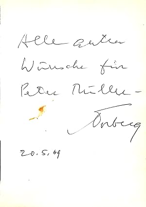 Seller image for Eigenh. Albumblatt mit U. for sale by Eberhard Kstler Autographen&Bcher oHG
