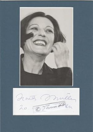 Imagen del vendedor de HERTA MLLER (1953) LITERATUR-NOBELPREIS 2009, rumniendeutsche Schriftstellerin (Aktionsgruppe Banat), 2009 erhielt sie den Nobelpreis fr Literatur fr ihr sprachgewaltiges Gesamtwerk ber die rumnische Diktatur a la venta por Herbst-Auktionen