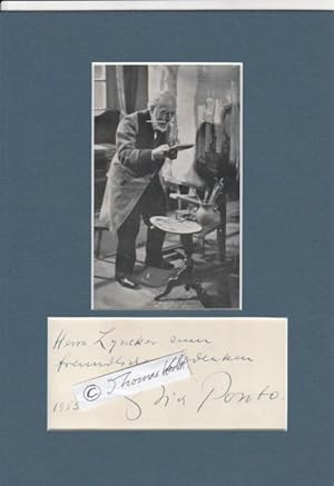 Bild des Verkufers fr ERICH PONTO (1884-1957) bedt. Charakterdarsteller, Onkel von Jrgen Ponto zum Verkauf von Herbst-Auktionen