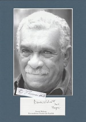 Seller image for DEREK WALCOTT (1930-2017) Karibik / Literatur-Nobelpreis 1992 for sale by Herbst-Auktionen