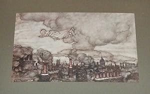 Flew Right Over the Houses (Lithograph, Rackham's Peter Pan)