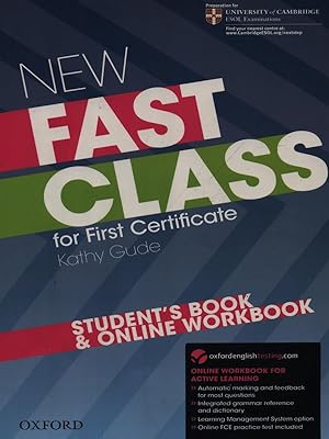 Imagen del vendedor de New fast class for first certificate Student's book a la venta por Librodifaccia