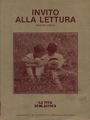 Bild des Verkufers fr Invito alla lettura vol. 8 zum Verkauf von Librodifaccia