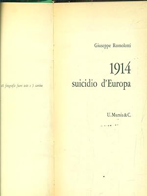 1914 suicidio d'europa