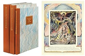 Bild des Verkufers fr Illustrations of the Book of Job. ; Colour versions of William Blake's Book of Job designs from the circle of John Linnell. The Engravings and related material with Essays, Catalogue of States and printings, Commentary on the Plates and Documentary Record by David Bindman, Barbara Bryant, Robert Essick, Geoffrey Keynes and Bo Lindberg. zum Verkauf von John Windle Antiquarian Bookseller, ABAA