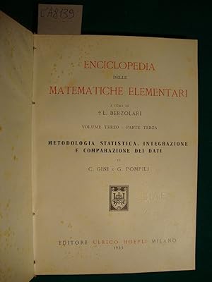 Enciclopedia delle matematiche elementari (Volume terzo - Parte terza) - Metodologia statistica: ...