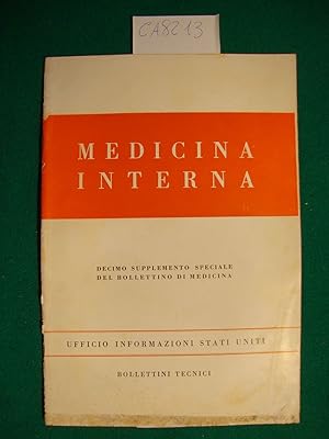 Medicina interna - Decimo supplemento speciale del Bollettino di Medicina - Ufficio Informazioni ...