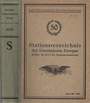 Stationsverzeichnis der Eisenbahnen Europas (früher Dr. Kochs Stationsverzeichnis) (mit Ausnahme ...