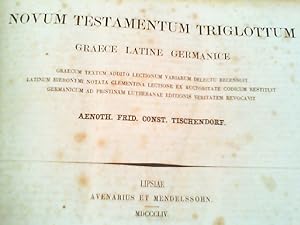 Novum Testamentum Triglottum - Graece Latine Germanice. Bibel dreisprachig.