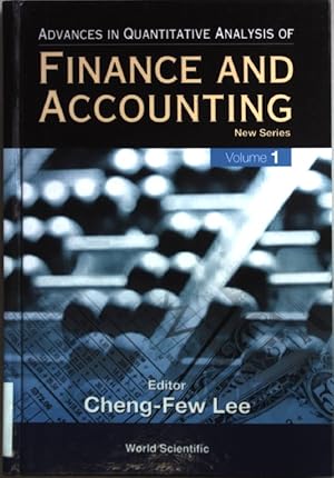 Seller image for Advances in Quantitative Analysis of Finance and Accounting - New Series: Vol. 1. for sale by books4less (Versandantiquariat Petra Gros GmbH & Co. KG)