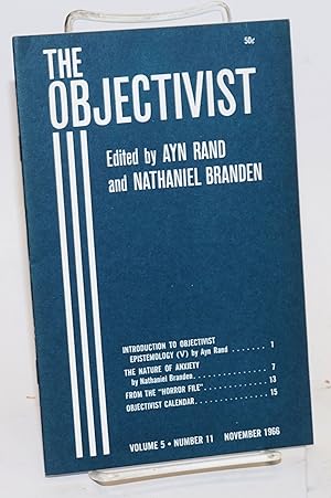 Seller image for The Objectivist. Vol. 5 no. 11 (November 1966) for sale by Bolerium Books Inc.
