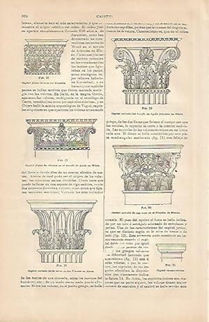 Imagen del vendedor de LAMINA ESPASA 4254: Tipos de Capitel de la Antigua Grecia a la venta por EL BOLETIN