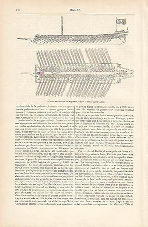 Imagen del vendedor de LAMINA ESPASA 1089: Dibujo de trirreme de Venecia siglo XVI a la venta por EL BOLETIN