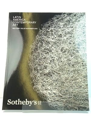 Sotheby's Sale N09428: Latin America: Contemporary Art, 19 & 20 November 2015
