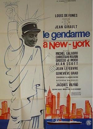 AFFICHE DE CINEMA : LE GENDARME A NEW-YORK
