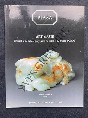 CATALOGUE DE VENTE-PIASA-DROUOT RICHELIEU-3 ET 4 AVRIL 2006-ART D'ASIE ENSEMBLE DE LAQUES PROVENA...