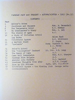 Fareham Past and Present, Book X, Volume IV, Autumn/Winter 1995