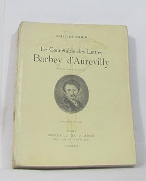 Imagen del vendedor de Le conntable des lettres barbey d'aurevilly a la venta por crealivres