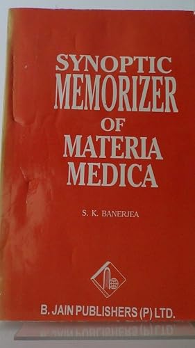 Seller image for Synoptic Memorizer of Materia Medica. for sale by GAMANDER ANTIQUARIAT