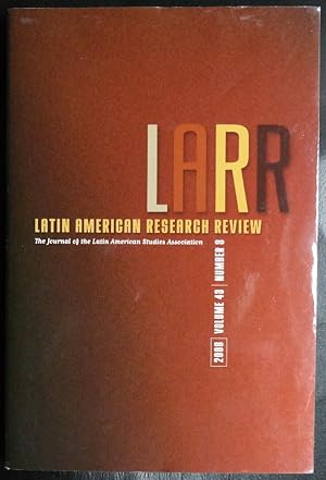 Seller image for Latin American Research Review 2008, Volume 43, Number 3 for sale by GuthrieBooks