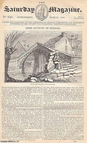 Some Account of Bridges, Croyland Bridge, Lincolnshire; Remains of a Roman Aqueduct, Near Nismes,...