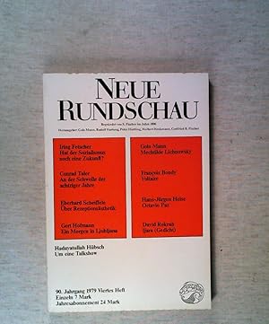 Image du vendeur pour Neue Rundschau. 90. Jahrgang 1979 Viertes Heft mis en vente par ANTIQUARIAT Franke BRUDDENBOOKS