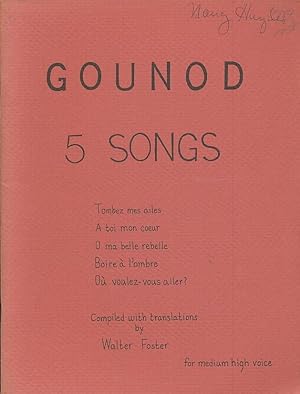 Seller image for Gounod 5 Songs for Medium High Voice Compiled with translations for sale by CorgiPack