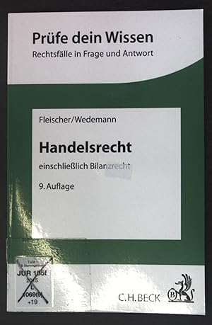 Bild des Verkufers fr Handelsrecht: einschlielich Bilanzrecht zum Verkauf von books4less (Versandantiquariat Petra Gros GmbH & Co. KG)