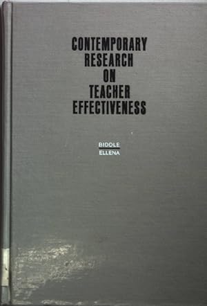 Bild des Verkufers fr Contemporary Research on Teacher Effectiveness. zum Verkauf von books4less (Versandantiquariat Petra Gros GmbH & Co. KG)