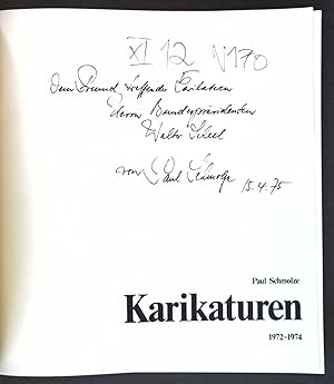 Karikaturen 1972-1974 (SIGNIERTES EXEMPLAR);