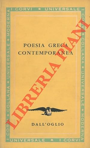 Seller image for Poesia greca contemporanea. for sale by Libreria Piani