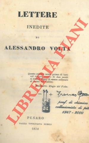 Lettere inedite di Alessandro Volta.