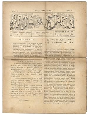 ARTE e Storia. Direttore Guido Carocci. Anno I: 1882: numeri da 8 a 11, da 14 a 27, n. 29.
