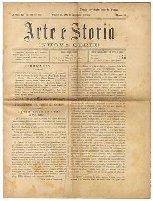 ARTE e Storia. Direttore Guido Carocci. Anno XI (III della nuova serie): 1892: numeri da 1 a 19, ...