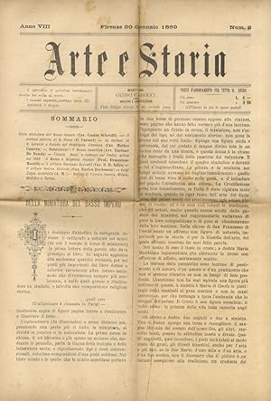 ARTE e Storia. Direttore Guido Carocci. Anno VIII: 1889: dal num. 1 del 10 gennaio 1889 al n. 33-...