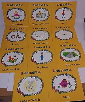 Imagen del vendedor de Read and See - Jolly Phonics Pack 1 - First Words; Who's in the Box? I Can; CK Words; Double Trouble; Eggs; Under the Leaf; My Body; On the Road; Fish; At Sea (11 of the Twelve Books - Missing Last in Series 'Longer Words') a la venta por CURIO