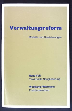 Seller image for Verwaltungsreform: Modelle und Realisierungen; for sale by books4less (Versandantiquariat Petra Gros GmbH & Co. KG)