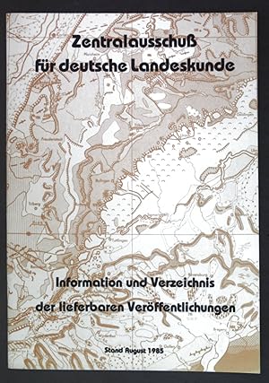 Bild des Verkufers fr Information und Verzeichnis der lieferbaren Verffentlichungen, Stand August 1985; zum Verkauf von books4less (Versandantiquariat Petra Gros GmbH & Co. KG)