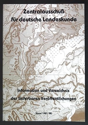 Bild des Verkufers fr Information und Verzeichnis der lieferbaren Verffentlichungen, Stand 1981/82 zum Verkauf von books4less (Versandantiquariat Petra Gros GmbH & Co. KG)