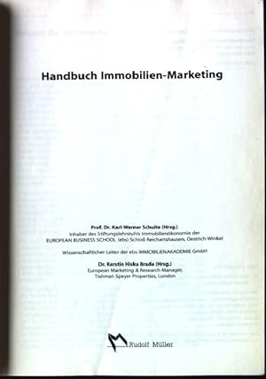 Immagine del venditore per Handbuch Immobilien-Marketing. Immobilien-Wissen venduto da books4less (Versandantiquariat Petra Gros GmbH & Co. KG)