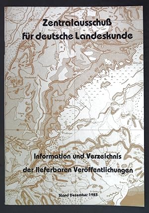 Bild des Verkufers fr Information und Verzeichnis der lieferbaren Verffentlichungen, Stand Dezember 1983; zum Verkauf von books4less (Versandantiquariat Petra Gros GmbH & Co. KG)