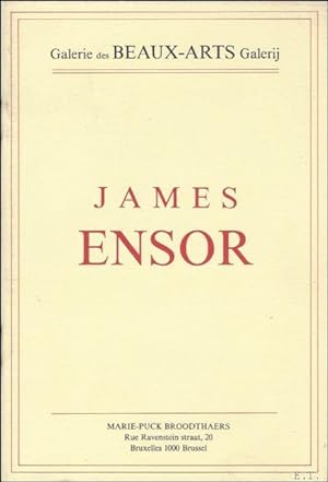 Seller image for James Ensor Peintures, dessins, estampes, Schilderijen, tekeningen, prenten / Galerie des Beaux arts Galerij. for sale by BOOKSELLER  -  ERIK TONEN  BOOKS