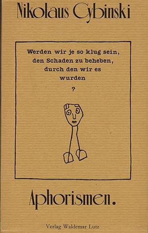 Bild des Verkufers fr Aphorismen zum Verkauf von Paderbuch e.Kfm. Inh. Ralf R. Eichmann