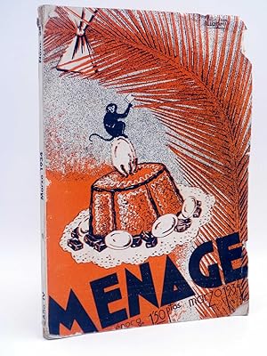 MENAGE, REVISTA DE COCINA 38. 2ª ÉPOCA. AÑO IV (VVAA) Revista Menage, 1934
