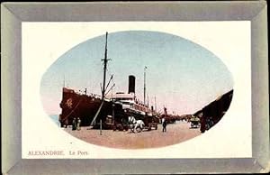 Bild des Verkufers fr Passepartout Ansichtskarte / Postkarte Alexandria gypten, Le Port, Hafen zum Verkauf von akpool GmbH