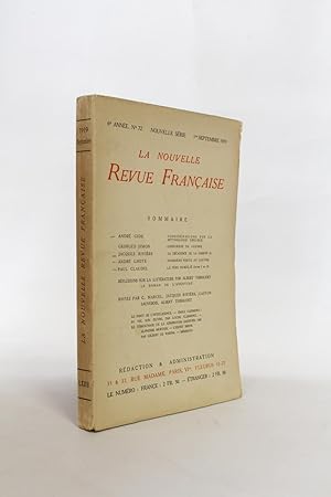 Imagen del vendedor de Considrations sur la mythologie Grecque [et] et La Dcadence de la libert (I) (2me article) in La Nouvelle Revue franaise n72 de l'anne 1919 a la venta por Librairie Le Feu Follet