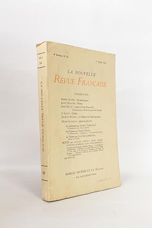 Imagen del vendedor de De Jean-Jacques [et] Le mystre des Saints Innocents in La Nouvelle Revue franaise n42 de l'anne 1912 a la venta por Librairie Le Feu Follet