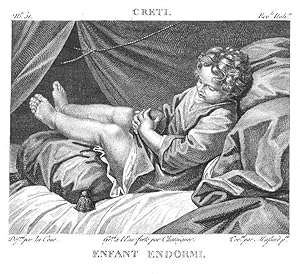 Enfant endormi [Un Enfant endormi avec un fruit dans la main]. GALERIE DU MUSÉE NAPOLÉON - Nº 51 ...